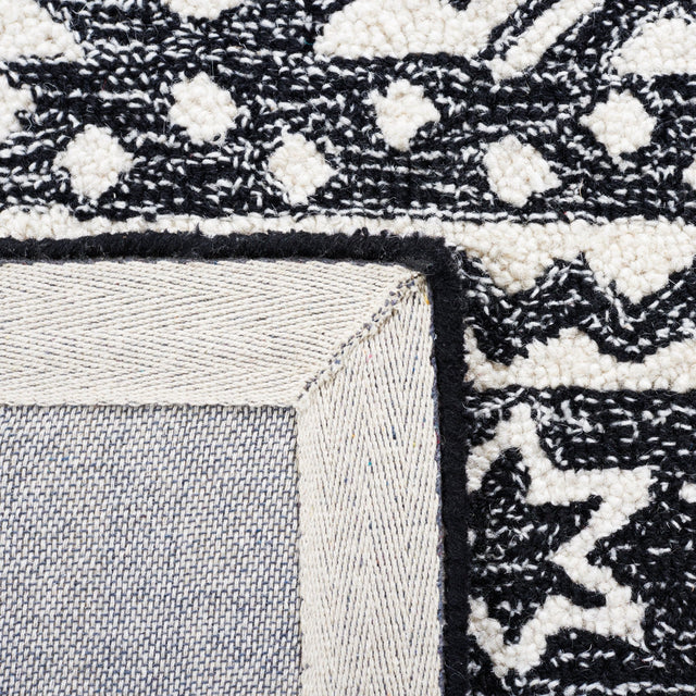 Safavieh Micro Loop Mlp501H Black/Grey Rug.