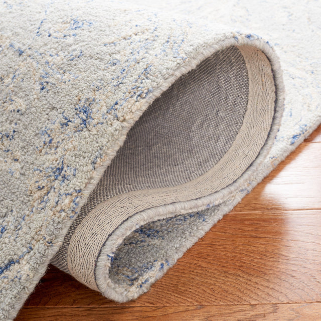 Safavieh Micro Loop Mlp875F Grey/Blue Rug.
