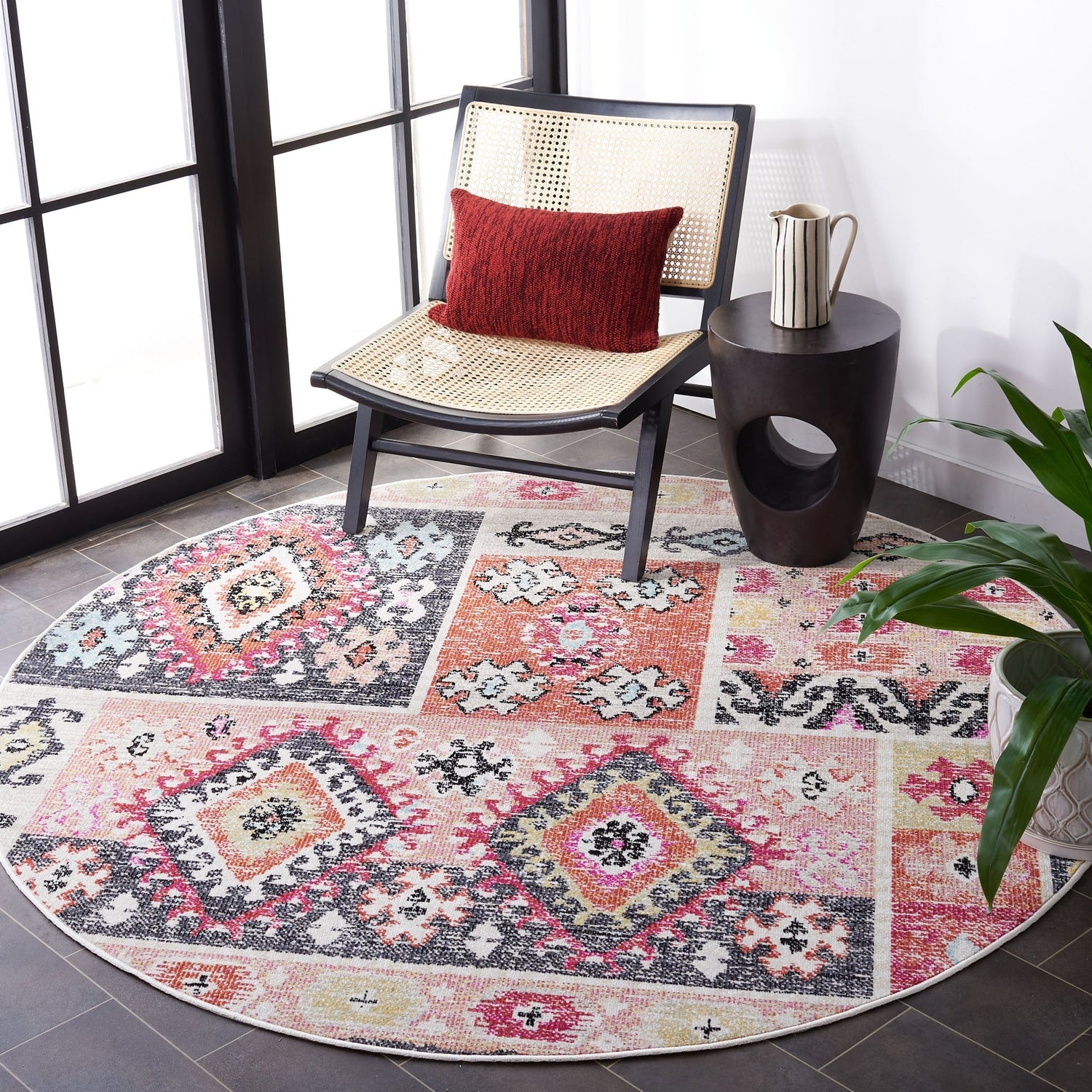 Safavieh Montage Mtg221J Aqua/Fuchsia Rug.