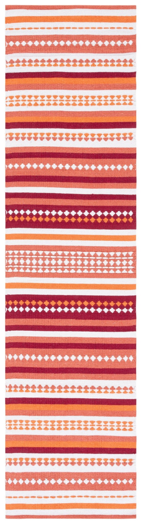Safavieh Montauk Mtk451P Orange/Ivory Rug.