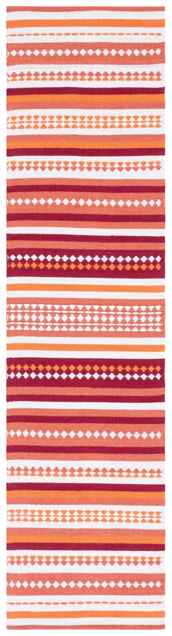 Safavieh Montauk Mtk451P Orange/Ivory Rug.