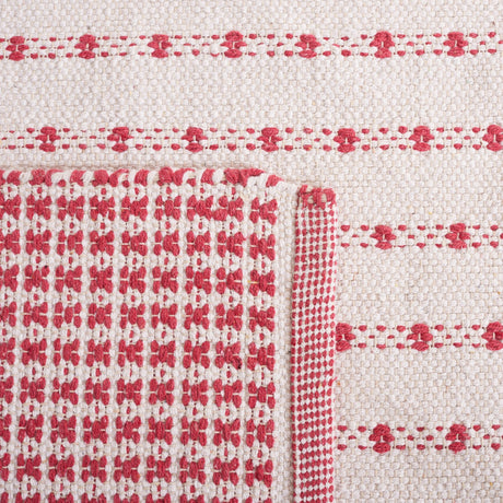 Safavieh Montauk Mtk714Q Red/Ivory Rug.