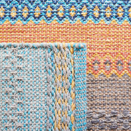 Safavieh Montauk Mtk851P Grey/Orange Rug.