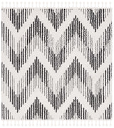 Safavieh Moroccan Tassel Mrt101A Ivory/Black Rug.