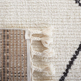 Safavieh Moroccan Tassel Mrt103A Ivory/Black Rug.