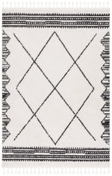 Safavieh Moroccan Tassel Mrt103A Ivory/Black Rug.