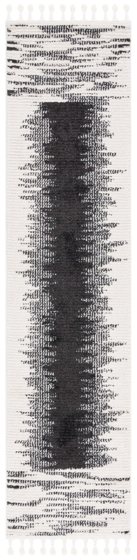 Safavieh Moroccan Tassel Mrt107A Ivory/Black Rug.