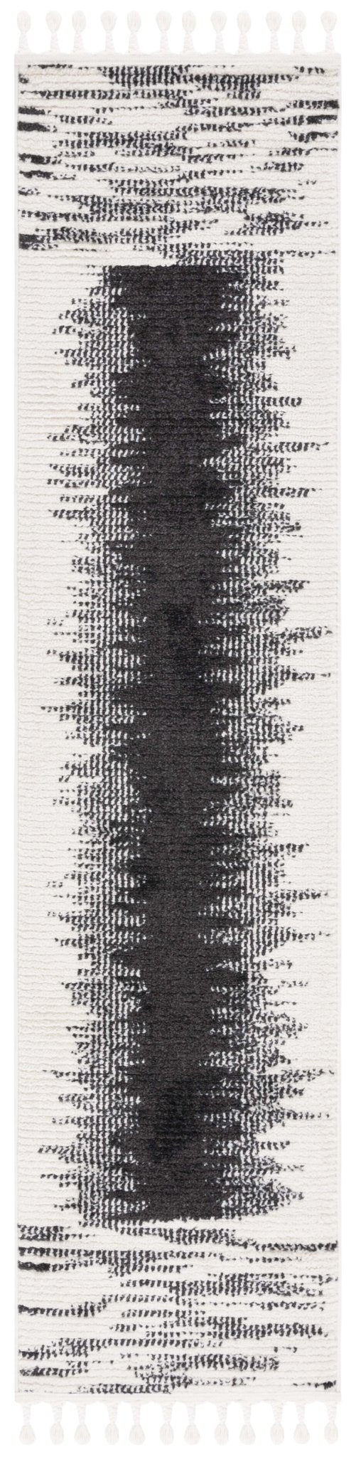 Safavieh Moroccan Tassel Mrt107A Ivory/Black Rug.