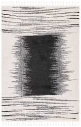 Safavieh Moroccan Tassel Mrt107A Ivory/Black Rug.
