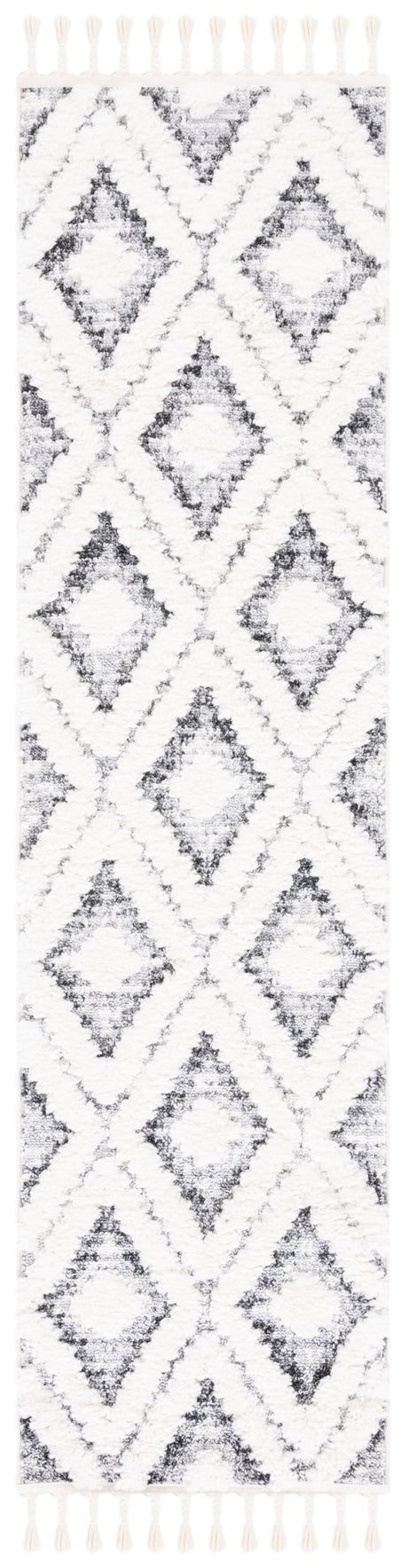 Safavieh Moroccan Tassel Shag Mts610A Ivory/Grey Rug.