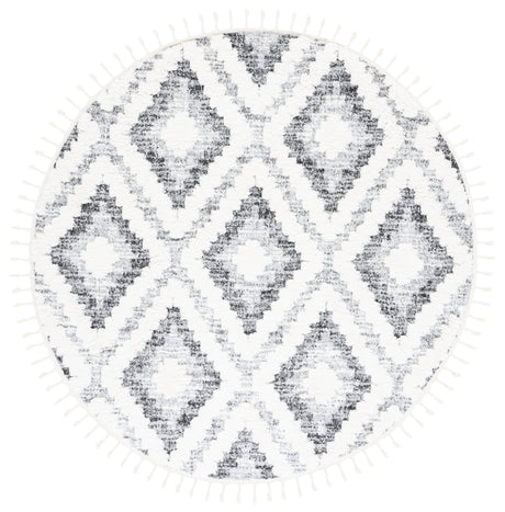 Safavieh Moroccan Tassel Shag Mts610A Ivory/Grey Rug.