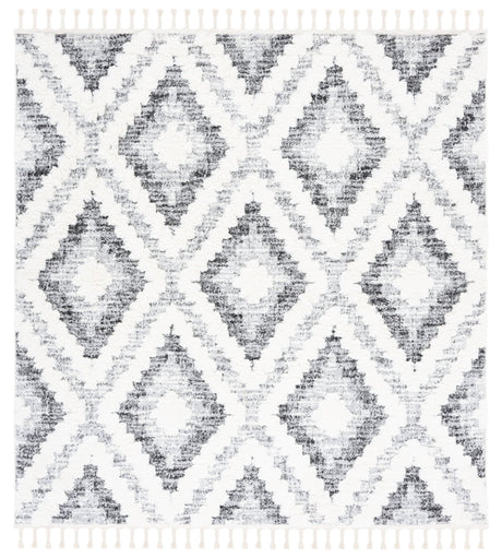 Safavieh Moroccan Tassel Shag Mts610A Ivory/Grey Rug.