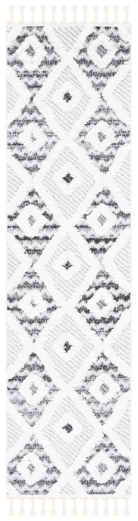 Safavieh Moroccan Tassel Shag Mts612F Grey/Ivory Rug.