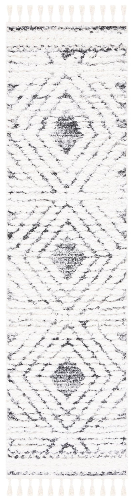 Safavieh Moroccan Tassel Shag Mts614A Ivory/Grey Rug.