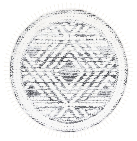 Safavieh Moroccan Tassel Shag Mts614A Ivory/Grey Rug.