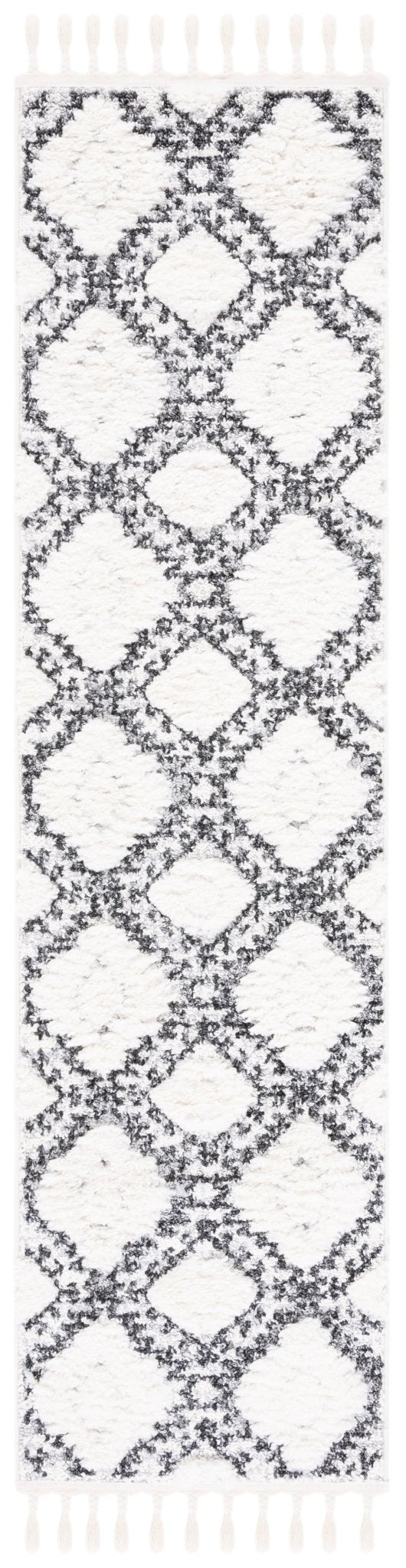 Safavieh Moroccan Tassel Shag Mts616A Ivory/Grey Rug.