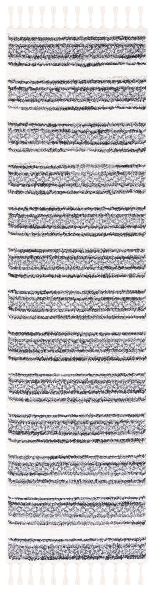 Safavieh Moroccan Tassel Shag Mts620F Grey/Ivory Rug.