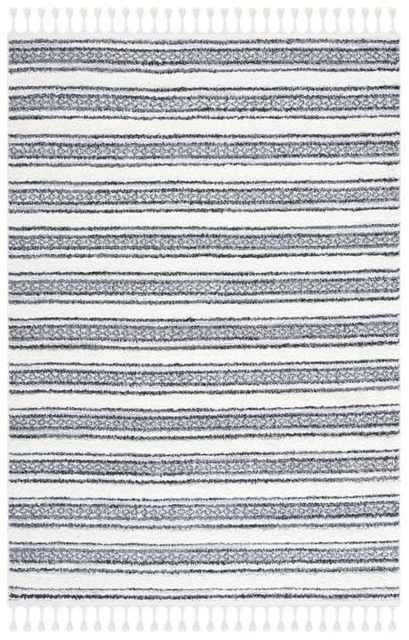 Safavieh Moroccan Tassel Shag Mts620F Grey/Ivory Rug.