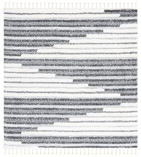 Safavieh Moroccan Tassel Shag Mts622F Dark Grey/Ivory Rug.