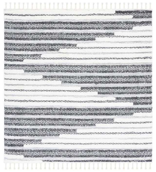 Safavieh Moroccan Tassel Shag Mts622F Dark Grey/Ivory Rug.