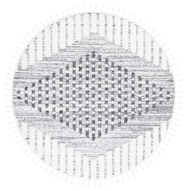Safavieh Moroccan Tassel Shag Mts624F Grey/Ivory Rug.