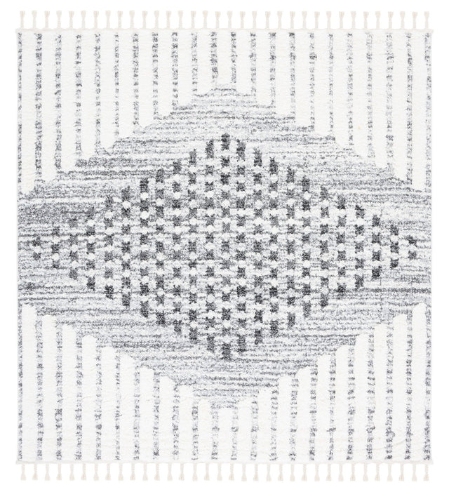 Safavieh Moroccan Tassel Shag Mts624F Grey/Ivory Rug.