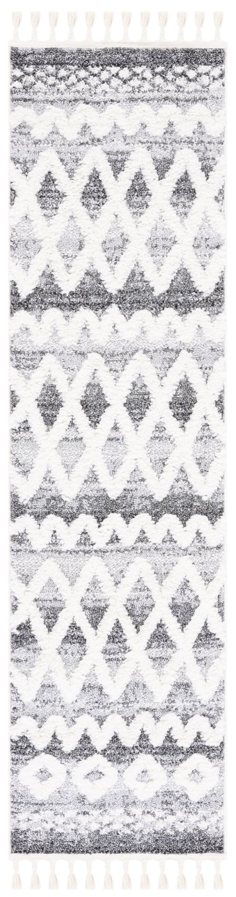 Safavieh Moroccan Tassel Shag Mts626F Grey/Ivory Rug.
