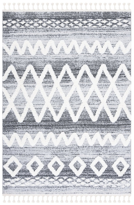 Safavieh Moroccan Tassel Shag Mts626F Grey/Ivory Rug.