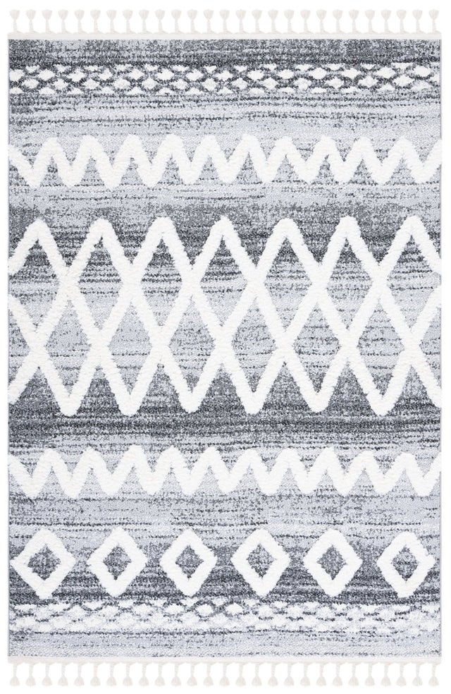 Safavieh Moroccan Tassel Shag Mts626F Grey/Ivory Rug.