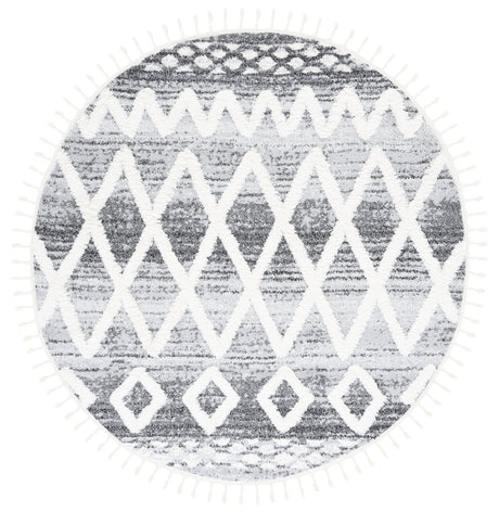 Safavieh Moroccan Tassel Shag Mts626F Grey/Ivory Rug.