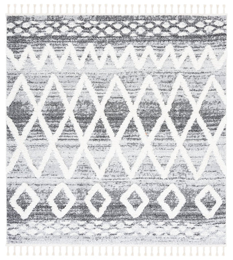 Safavieh Moroccan Tassel Shag Mts626F Grey/Ivory Rug.