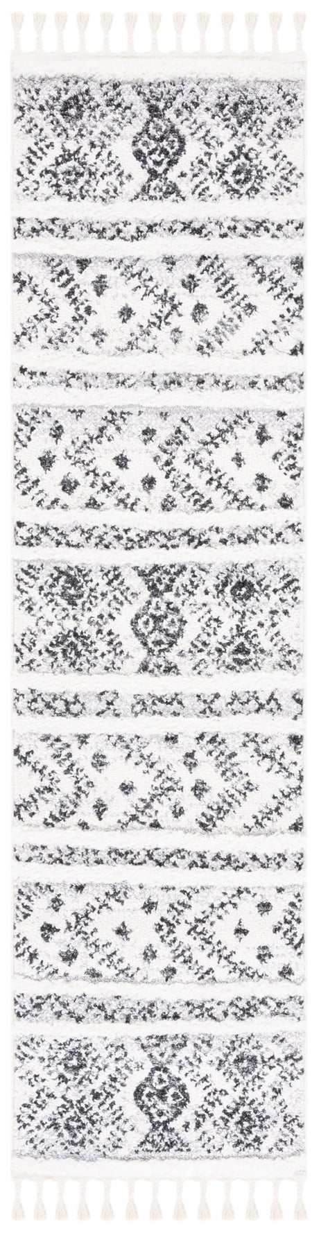 Safavieh Moroccan Tassel Shag Mts630A Ivory/Grey Rug.