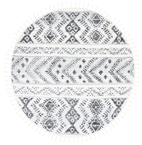 Safavieh Moroccan Tassel Shag Mts630A Ivory/Grey Rug.