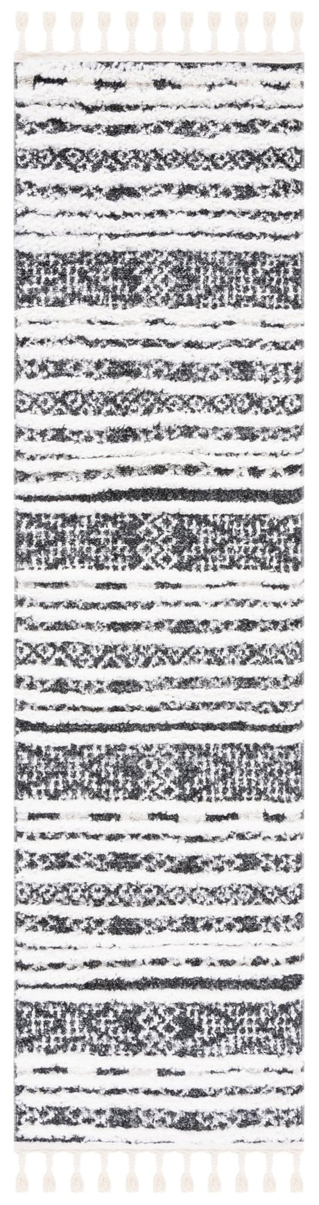 Safavieh Moroccan Tassel Shag Mts632Z Black/Ivory Rug.