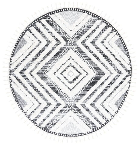 Safavieh Moroccan Tassel Shag Mts636A Ivory/Grey Rug.