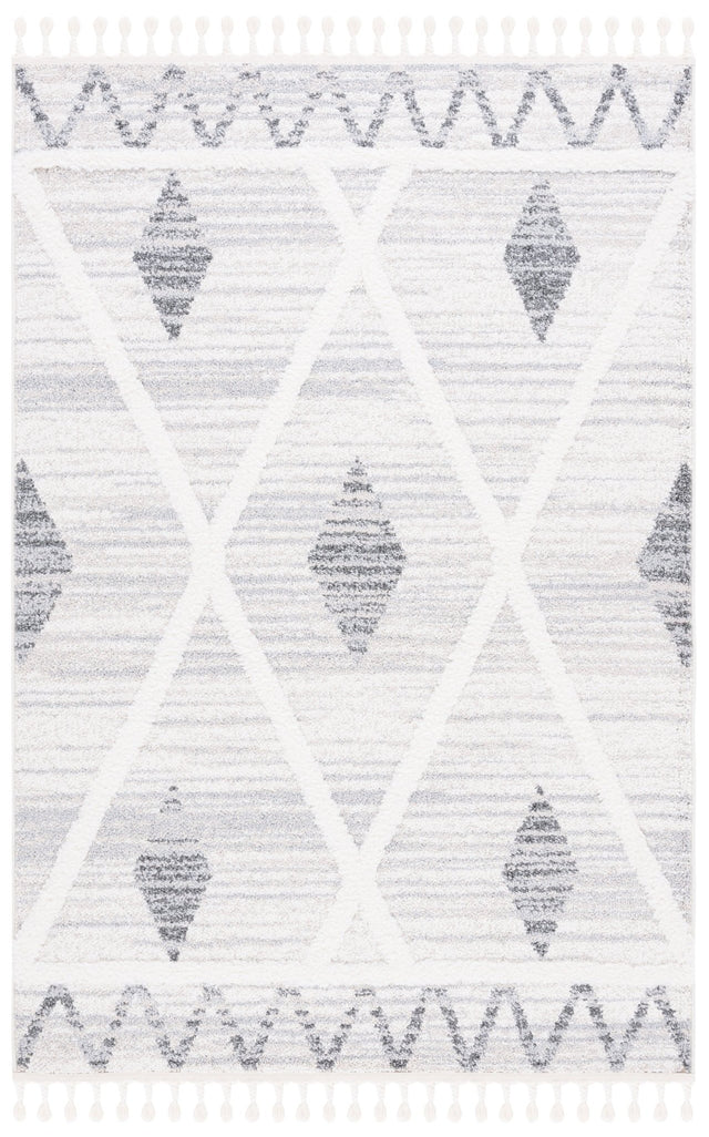 Safavieh Moroccan Tassel Shag Mts642A Beige/Grey Rug.