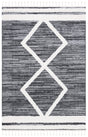 Safavieh Moroccan Tassel Shag Mts650Z Black/Ivory Rug.