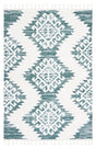 Safavieh Moroccan Tassel Shag Mts652Y Green/Ivory Rug.