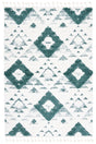Safavieh Moroccan Tassel Shag Mts688Y Green/Ivory Rug.