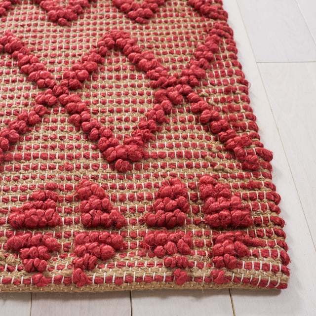Safavieh Natural Fiber Nf219Q Red/Natural Rug.