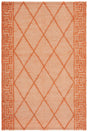 Safavieh Natural Fiber Nf220P Orange/Natural Rug.