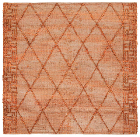 Safavieh Natural Fiber Nf220P Orange/Natural Rug.