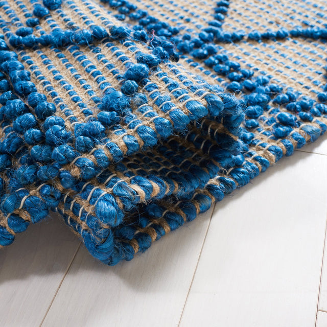 Safavieh Natural Fiber Nf221M Blue/Natural Rug.