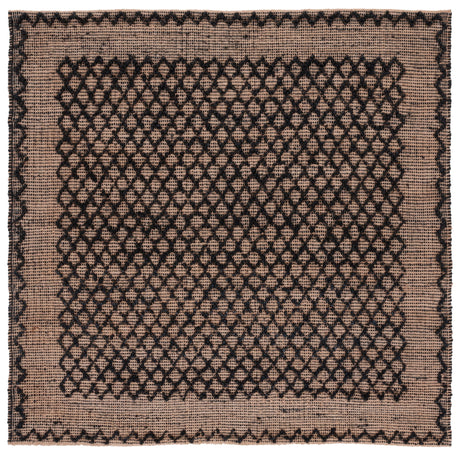 Safavieh Natural Fiber Nf222Z Black/Natural Rug.