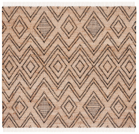 Safavieh Natural Fiber Nf223Z Black/Natural Rug.