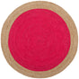 Safavieh Natural Fiber Nf801C Fuchsia/Natural Rug.
