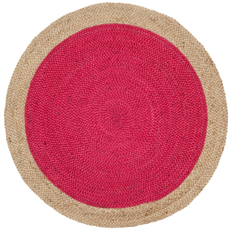 Safavieh Natural Fiber Nf801C Fuchsia/Natural Rug.
