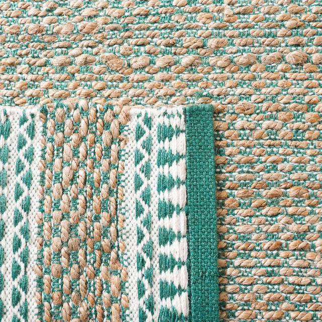 Safavieh Natural Fiber Nf874Y Natural/Green Rug.