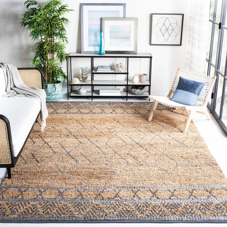 Safavieh Natural Fiber Nf957B Beige/Grey Rug.