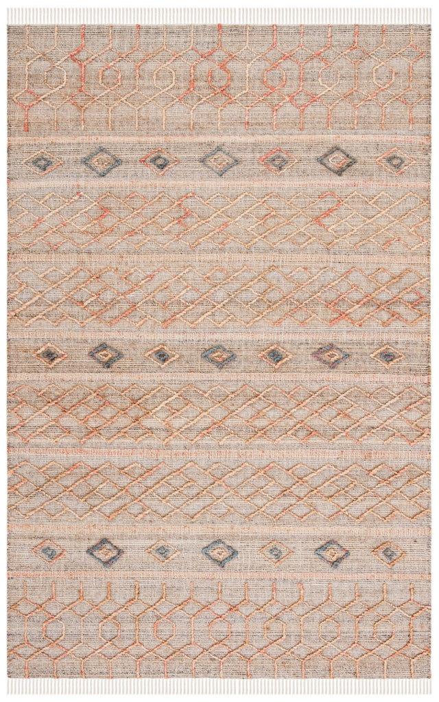 Safavieh Natural Fiber Nfb402A Natural/Rust Rug.